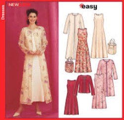 6270 NEW LOOK  EZ DUSTER COAT, JACKET, SLEEVELESS DRESS, BAG PATTERN 10-22 UNCUT